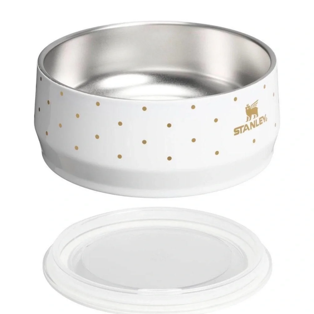 Stanley 24 oz Stainless Steel Pet Bowl Frost Polka Dot